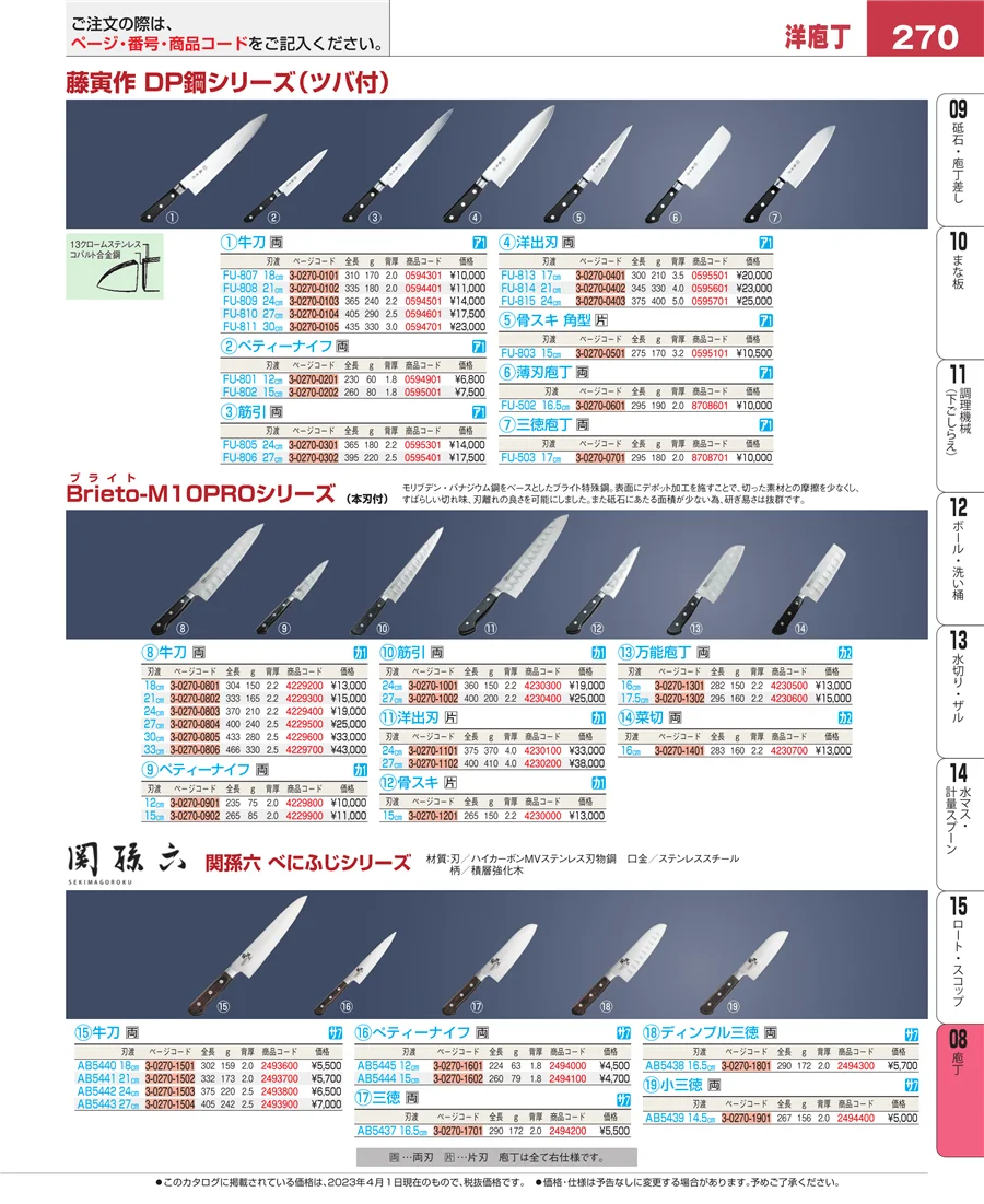 ホテルパン・ガストロノームパン ページ270