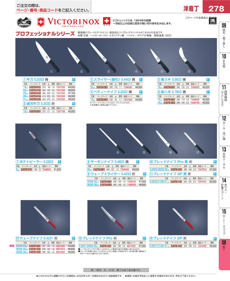 ホテルパン・ガストロノームパン ページ278