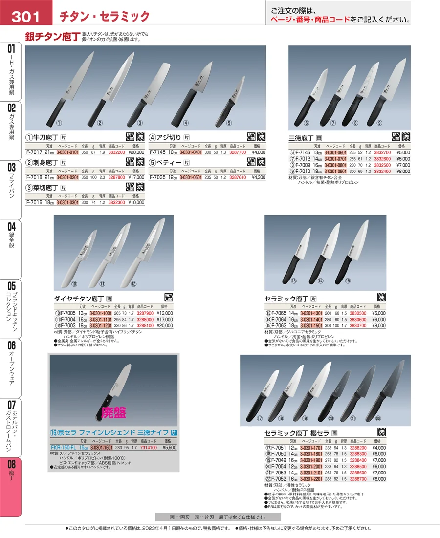 ホテルパン・ガストロノームパン ページ301