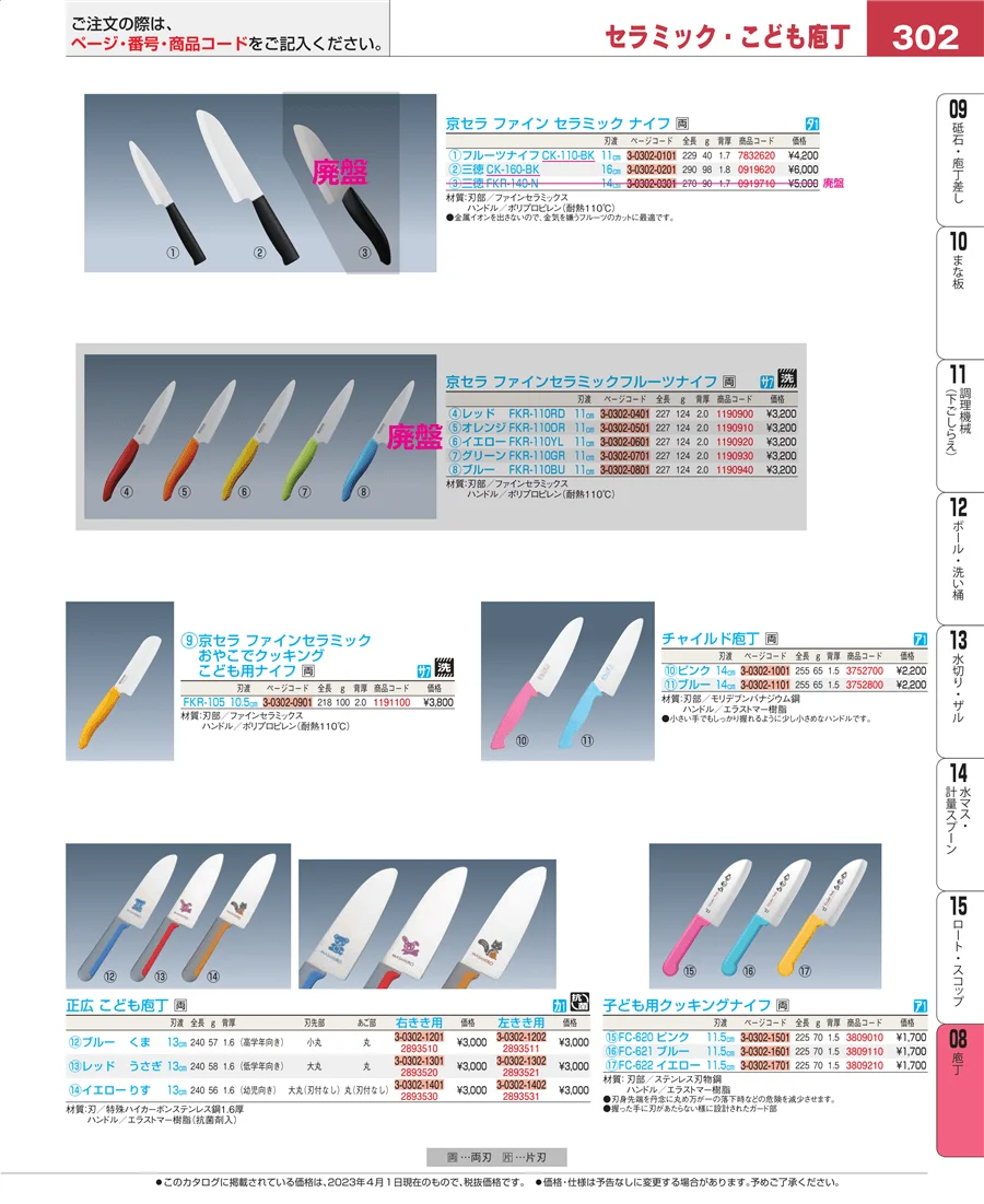 ホテルパン・ガストロノームパン ページ302