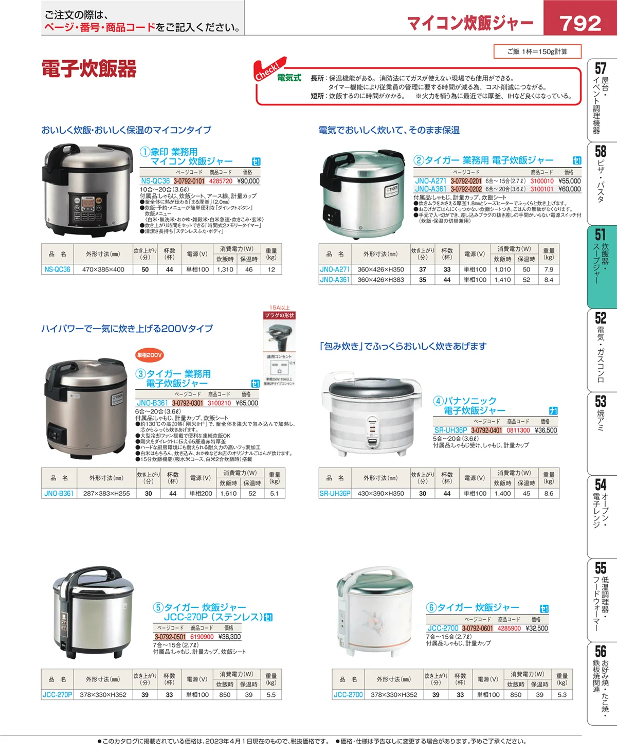 EBM業務用厨房用品カタログvol.23・ページ番号792・濃度計 他