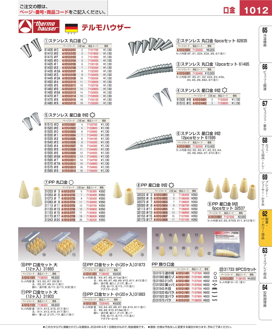 すし・蒸し器・セイロ類 ページ1012