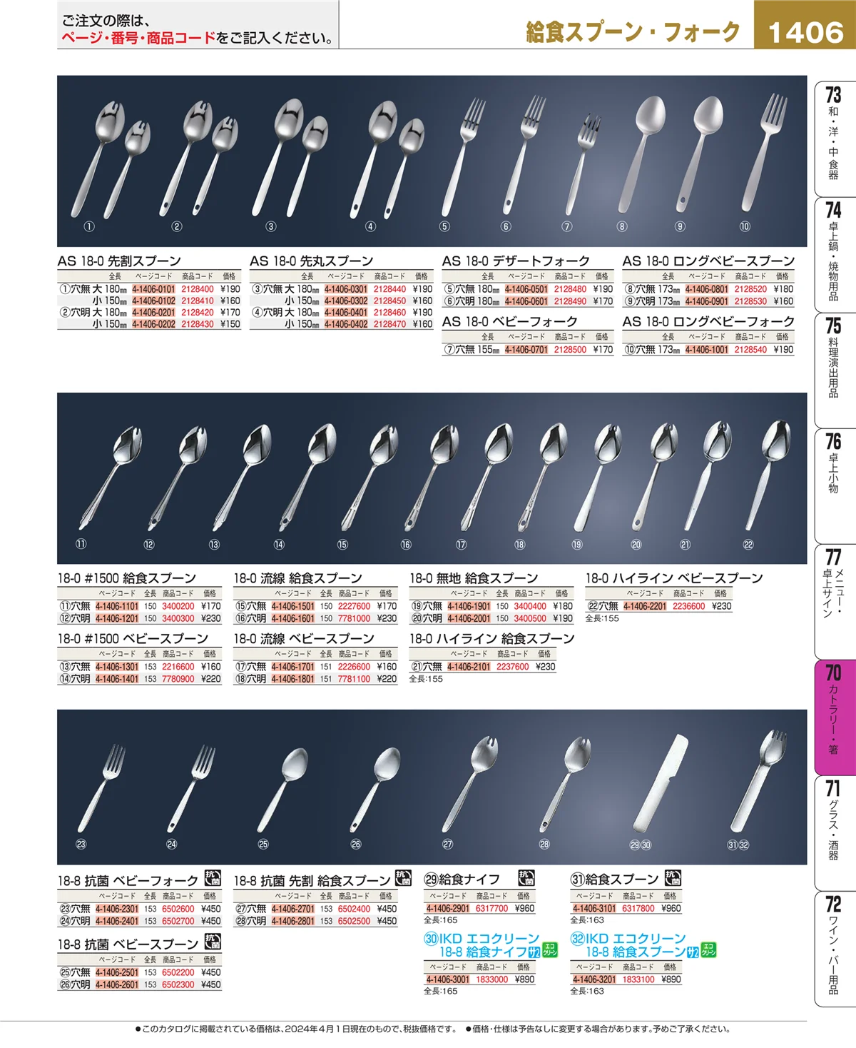 EBM業務用厨房用品カタログvol.24・ページ番号1406・ブレンダー・ジューサー・かき氷