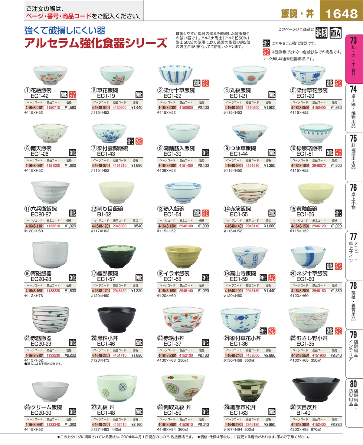 EBM業務用厨房用品カタログvol.24・ページ番号1648・ワイン・バー用品