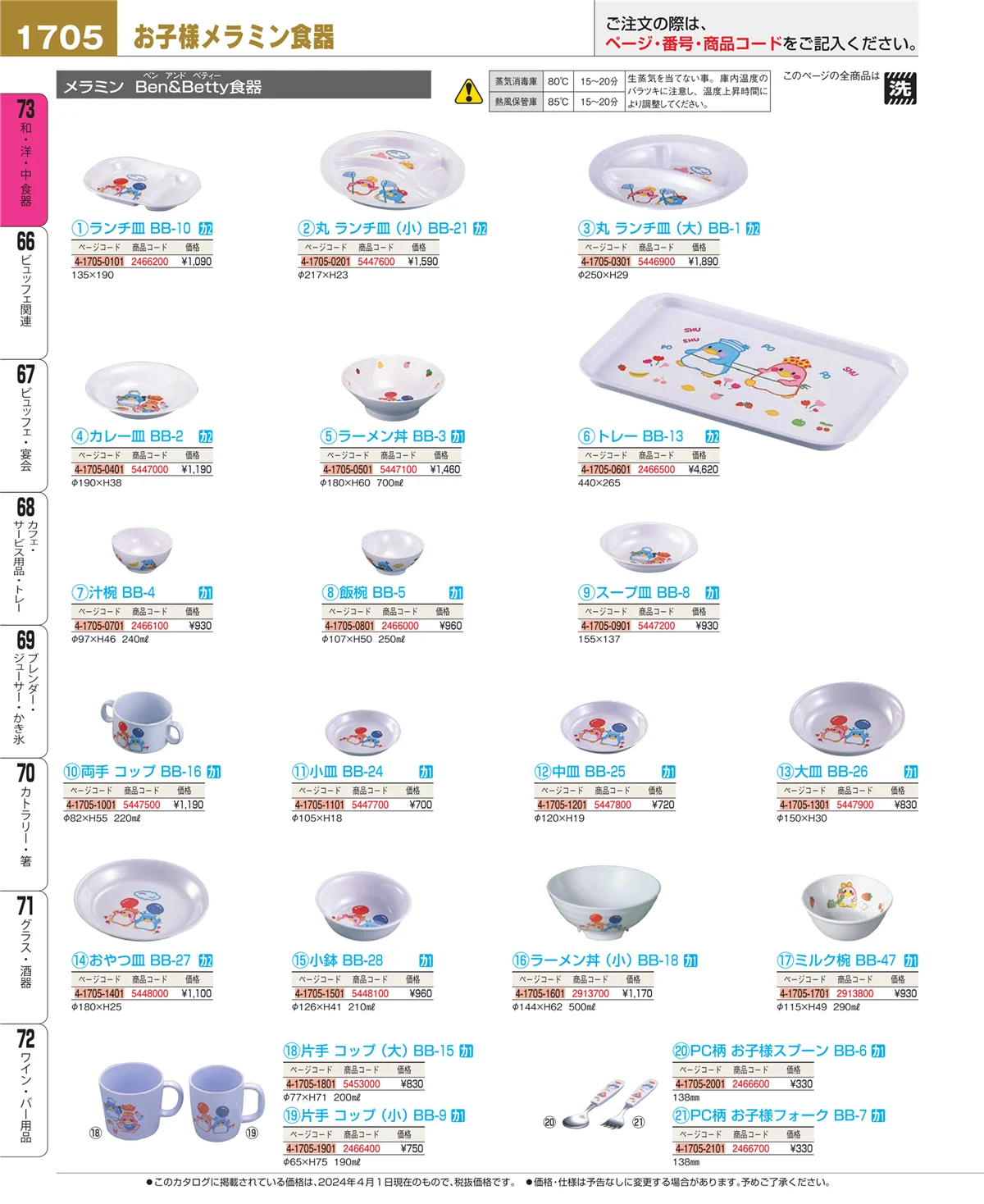EBM業務用厨房用品カタログvol.24・ページ番号1705・ワイン・バー用品