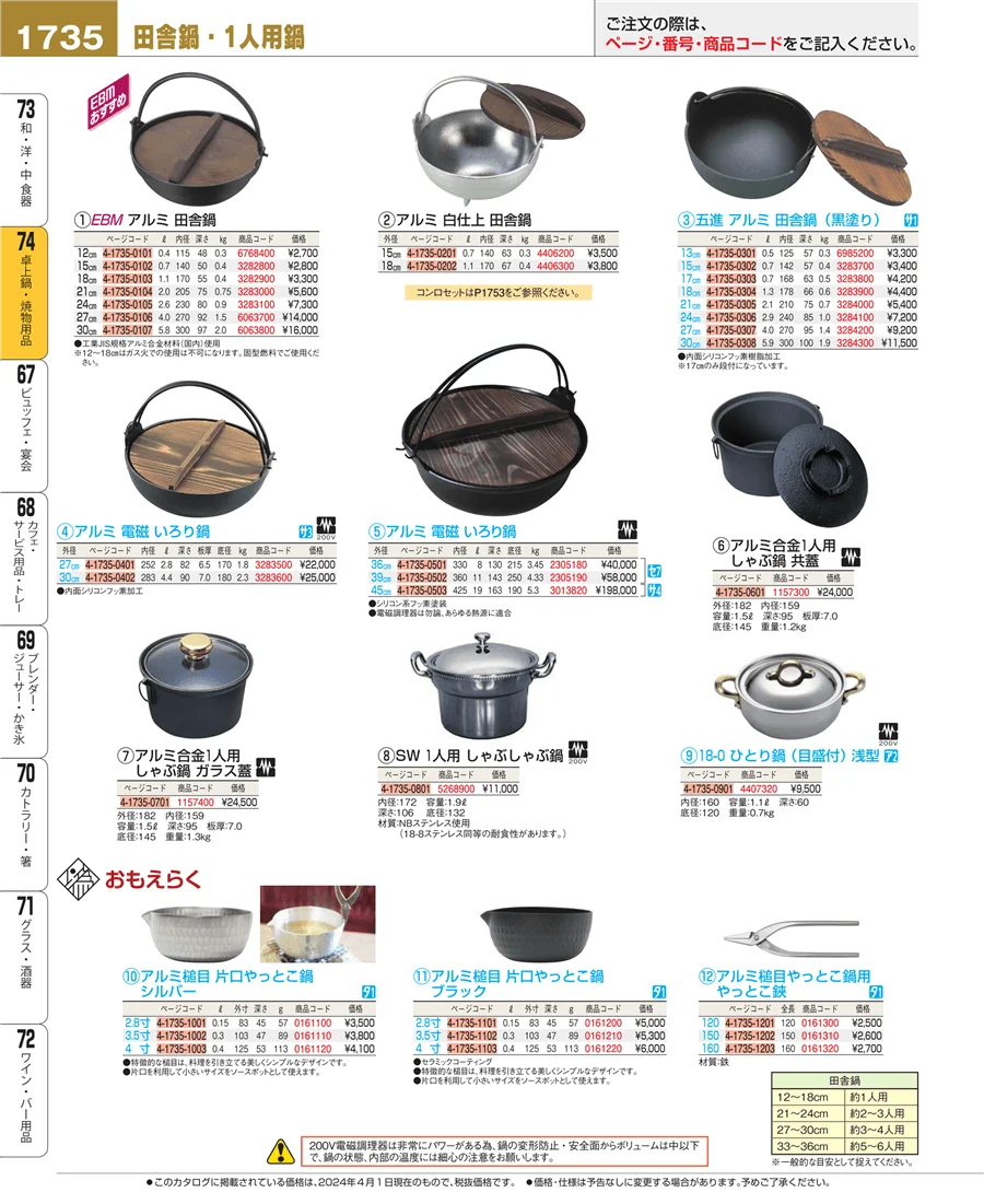 和・洋・中 食器 ページ1735