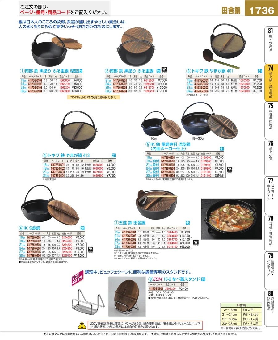 和・洋・中 食器 ページ1736