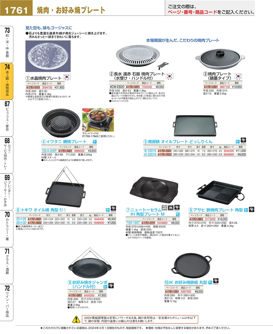 和・洋・中 食器 ページ1761