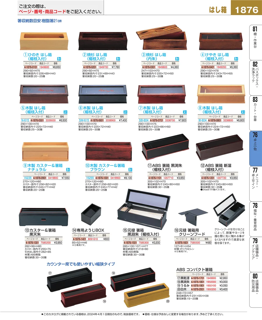 料理演出用品 ページ1876