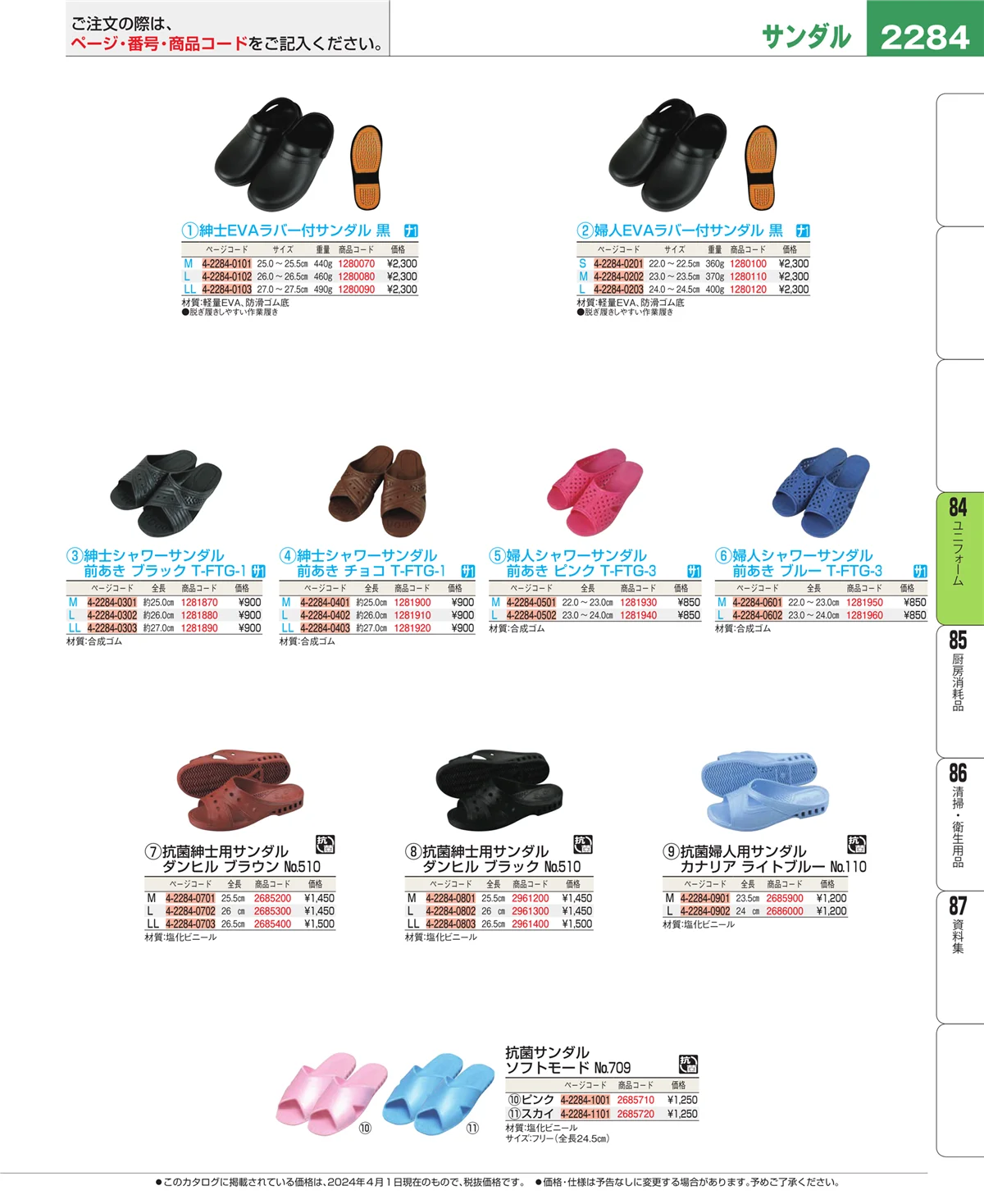EBM業務用厨房用品カタログvol.24・ページ番号2284・カート・台車