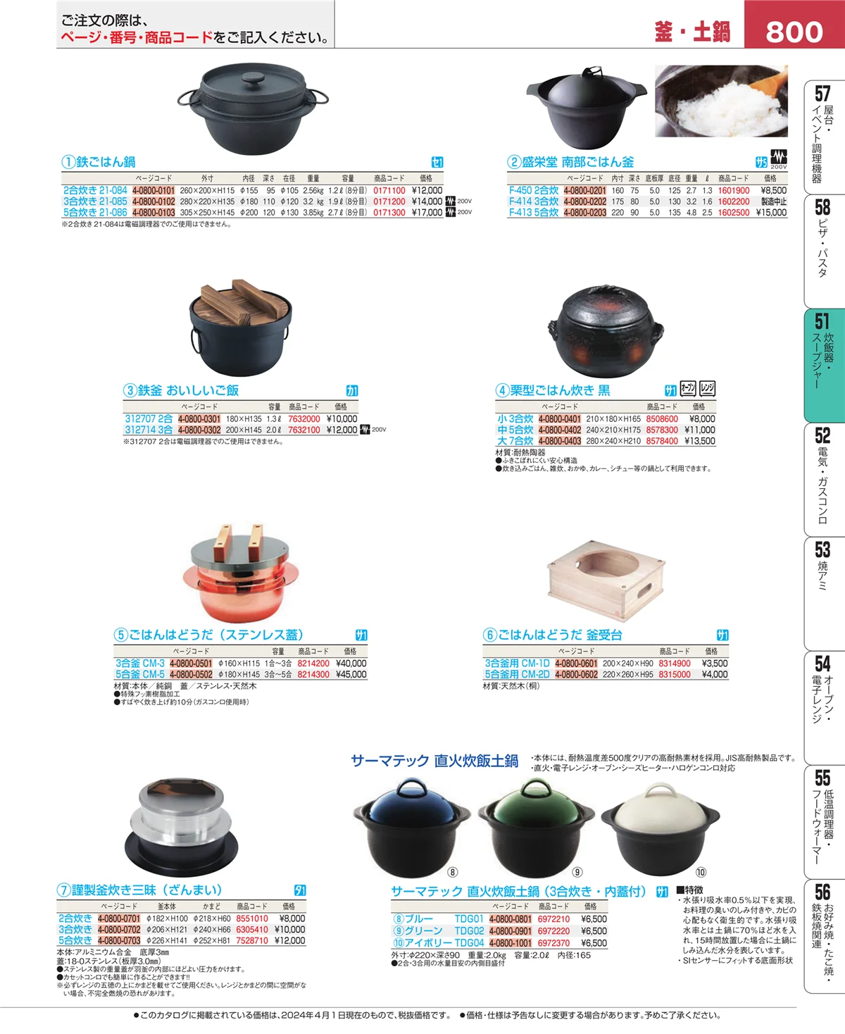 EBM業務用厨房用品カタログvol.24・ページ番号800・濃度計 他