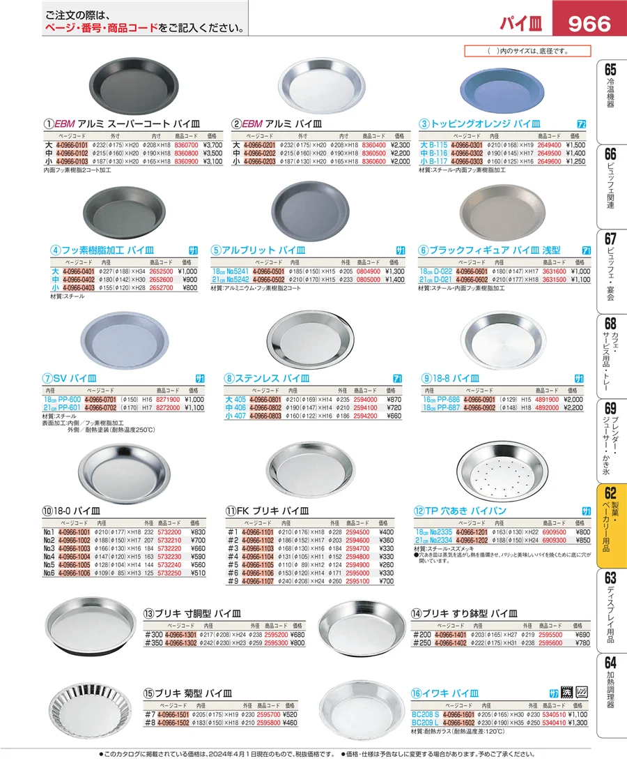 すし・蒸し器・セイロ類 ページ966