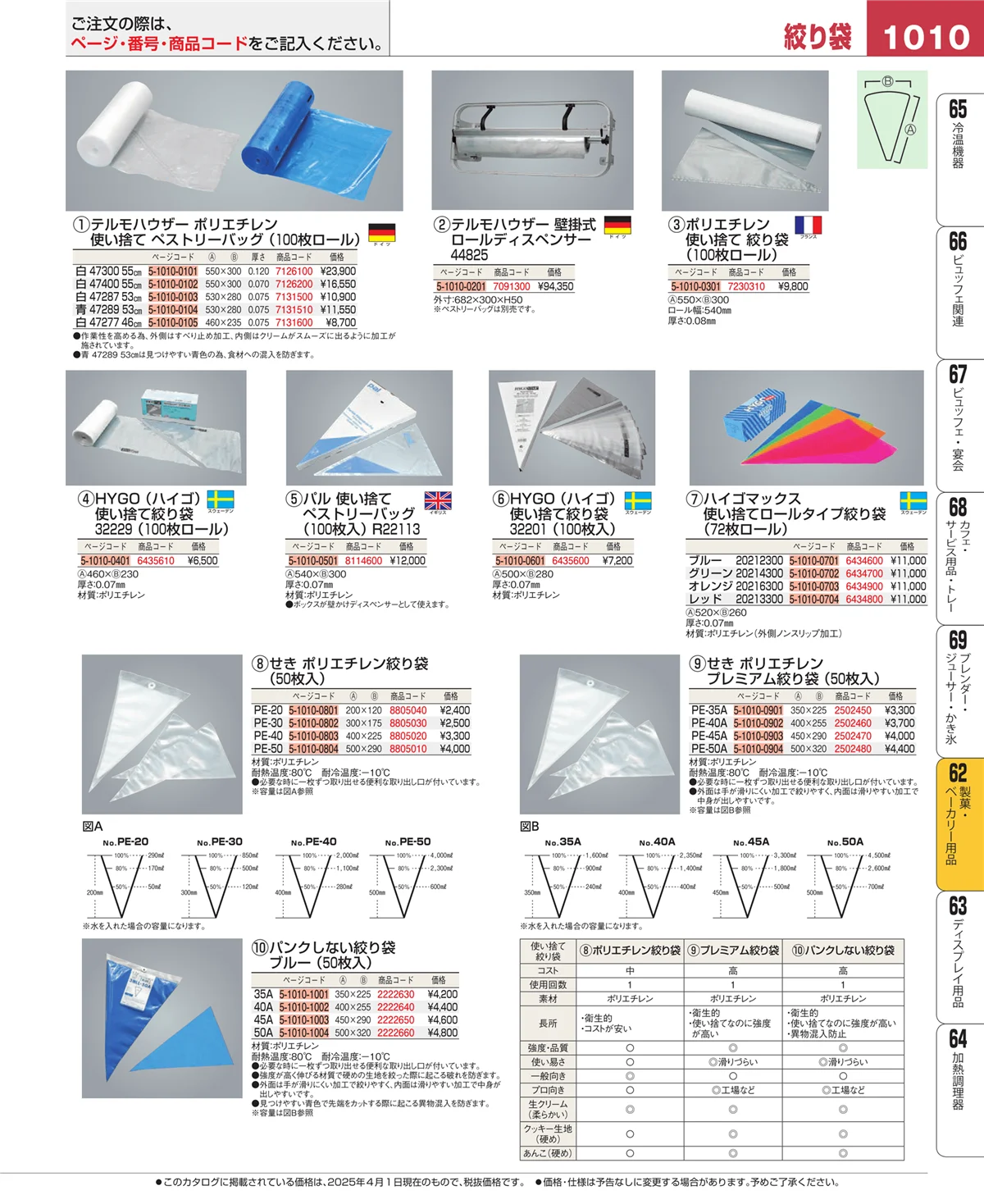 EBM業務用厨房用品カタログvol.25・ページ番号1010・すし・蒸し器・セイロ類