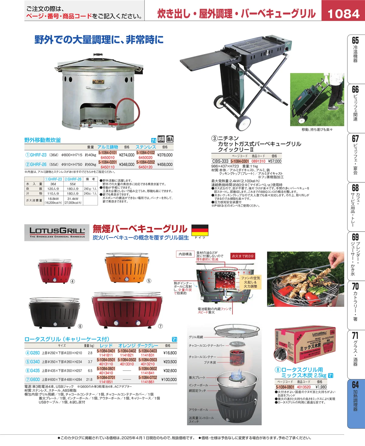 EBM業務用厨房用品カタログvol.25・ページ番号1084・ディスプレイ用品