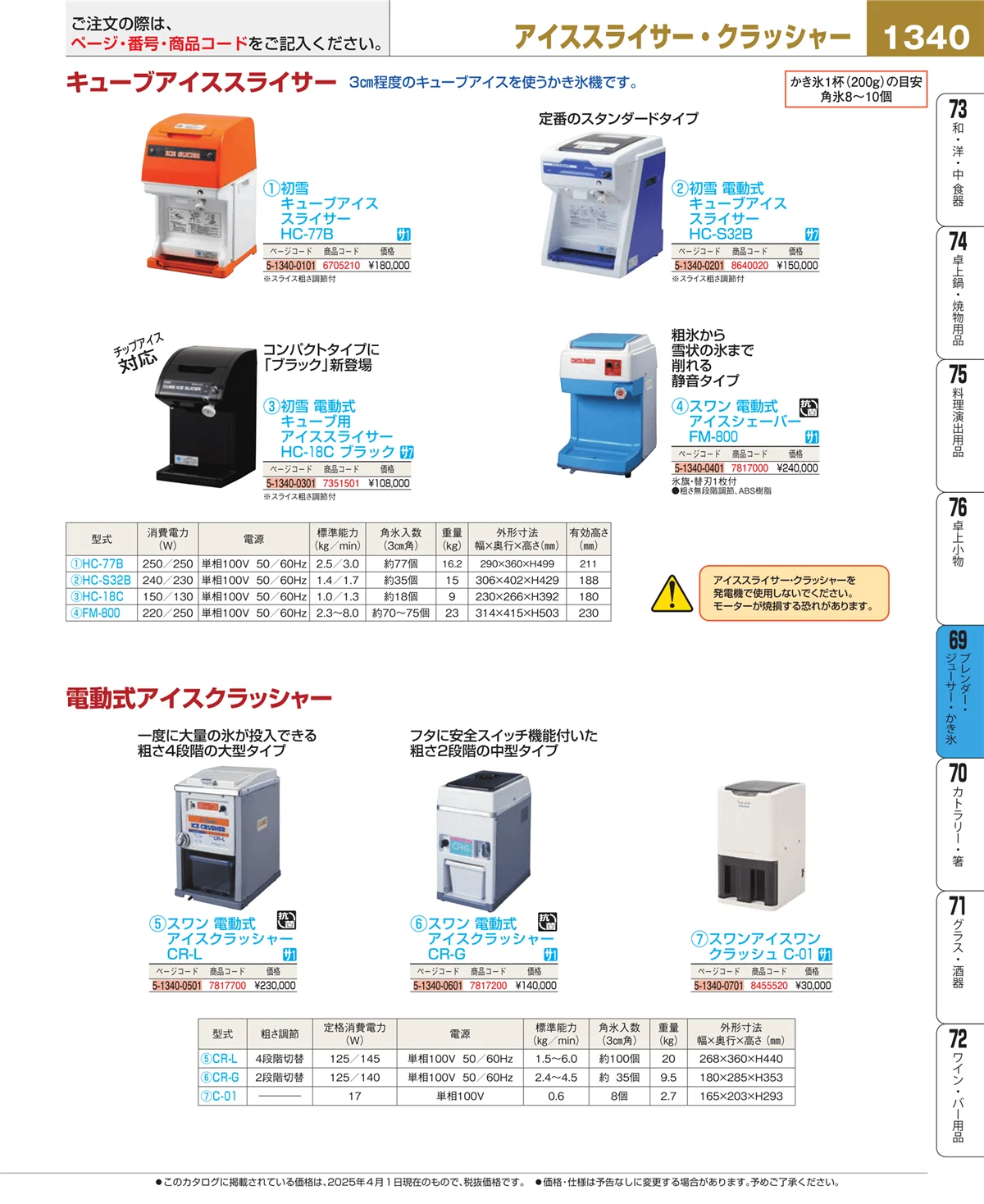 EBM業務用厨房用品カタログvol.25・ページ番号1340・カフェ・サービス用品・トレー