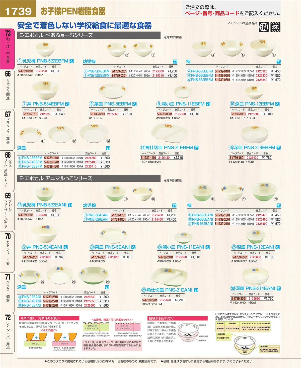 EBM業務用厨房用品カタログvol.25・ページ番号1739・ワイン・バー用品