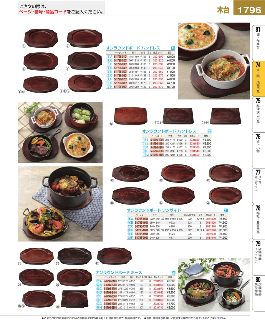 和・洋・中 食器 ページ1796