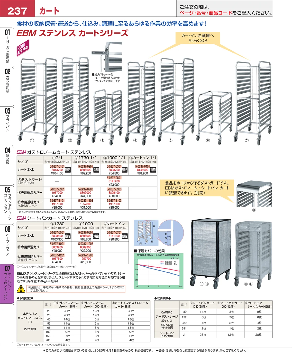 EBM業務用厨房用品カタログvol.25・ページ番号237・オーブンウェア