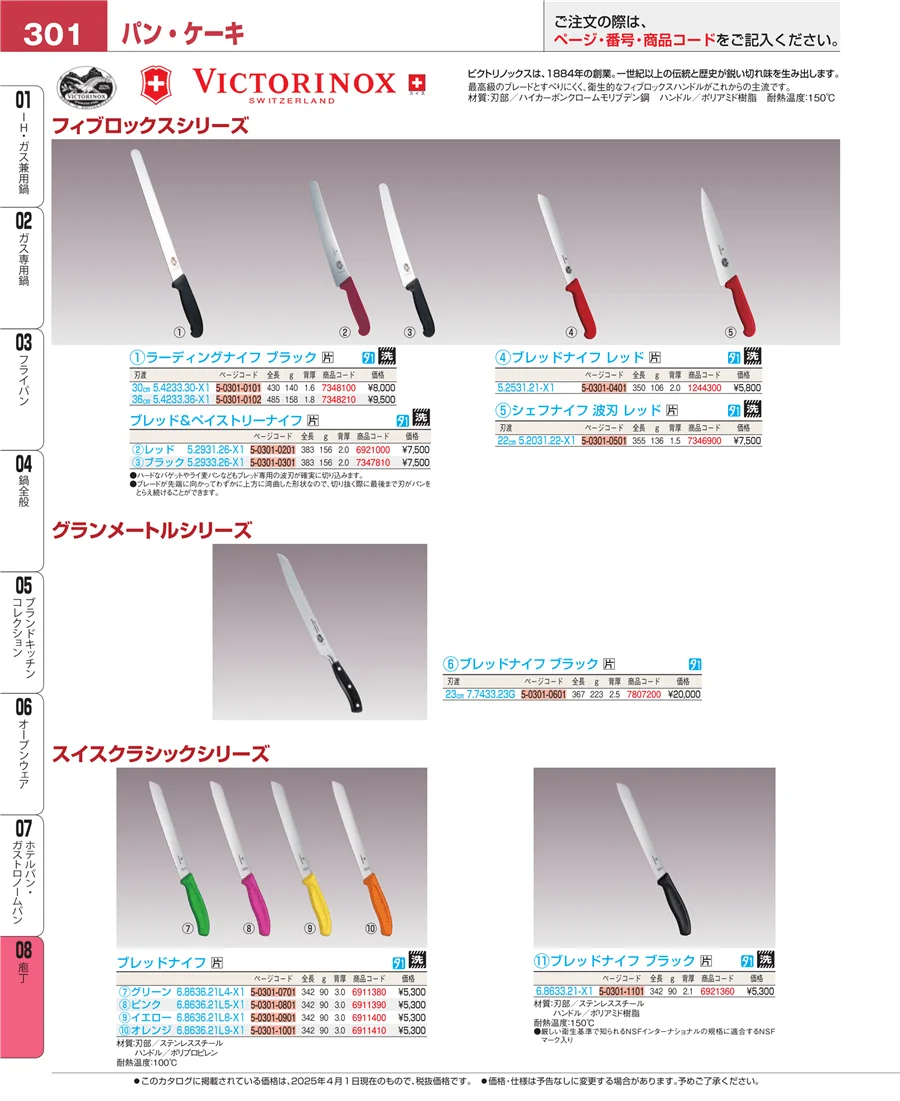 ホテルパン・ガストロノームパン ページ301
