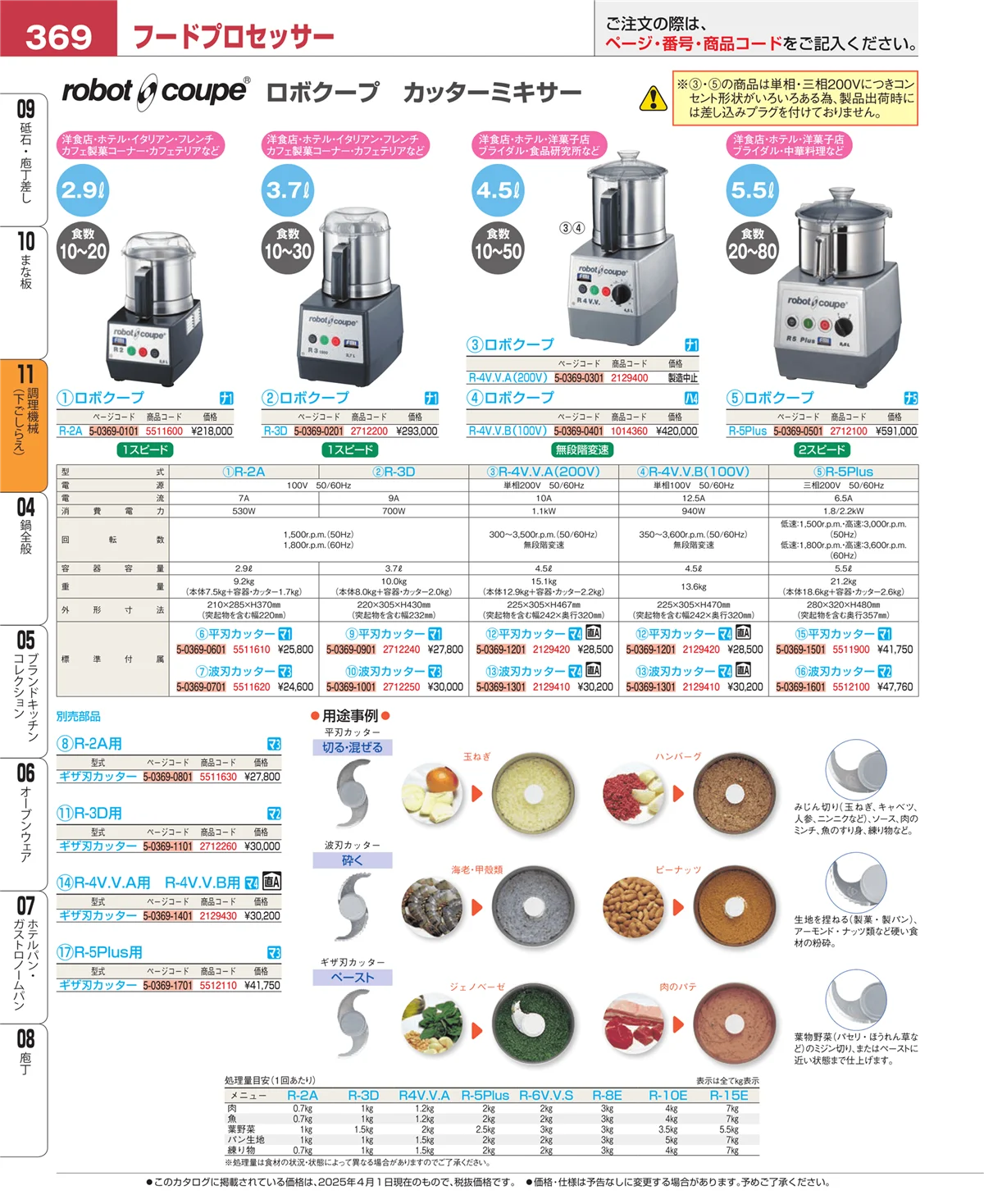 EBM業務用厨房用品カタログvol.25・ページ番号369・まな板