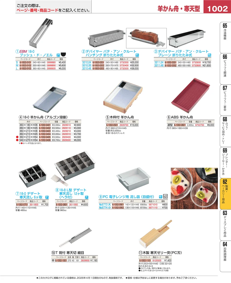 すし・蒸し器・セイロ類 ページ1002
