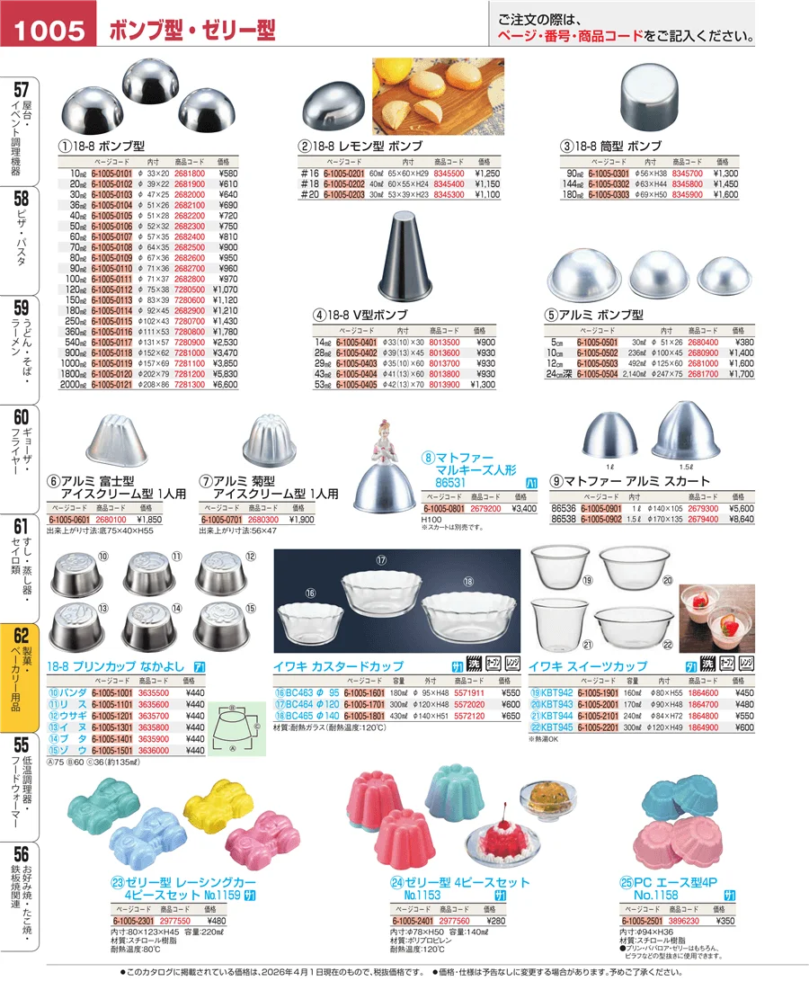 すし・蒸し器・セイロ類 ページ1005