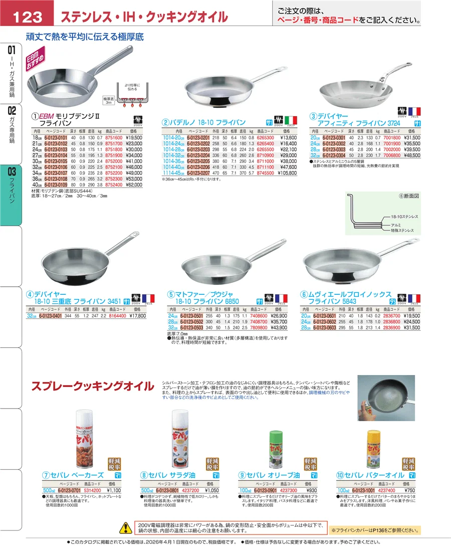 ガス専用鍋 ページ123
