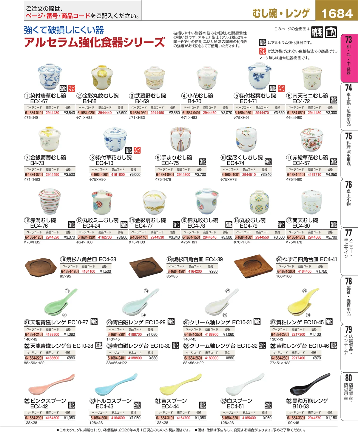 EBM業務用厨房用品カタログvol.26・ページ番号1684・ワイン・バー用品