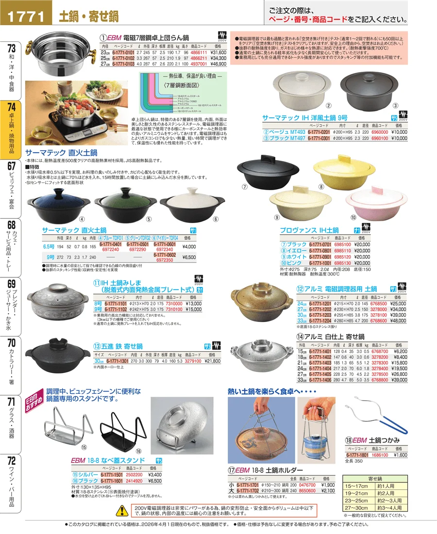 和・洋・中 食器 ページ1771