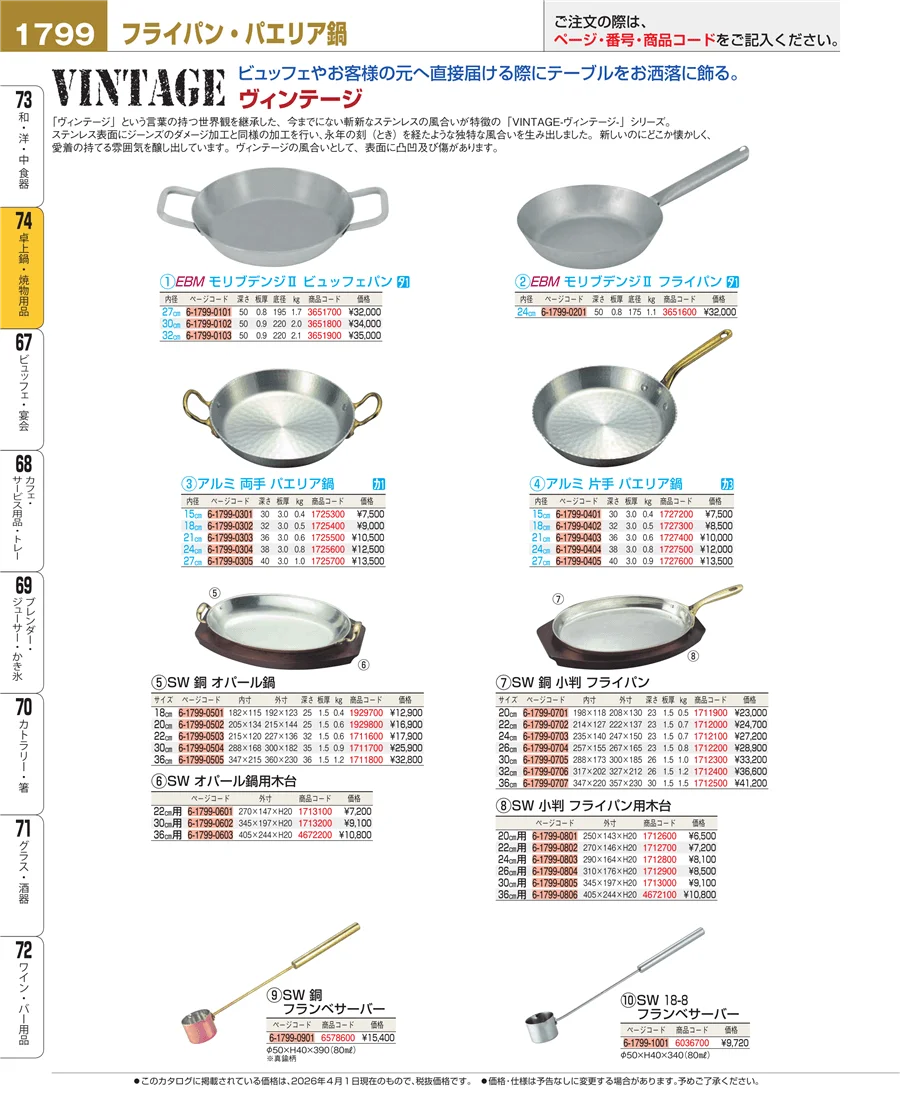和・洋・中 食器 ページ1799
