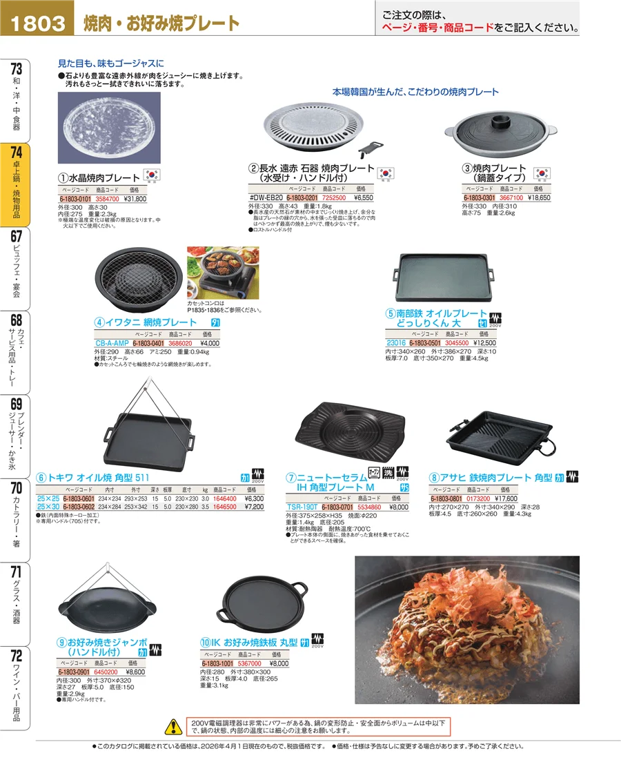 和・洋・中 食器 ページ1803