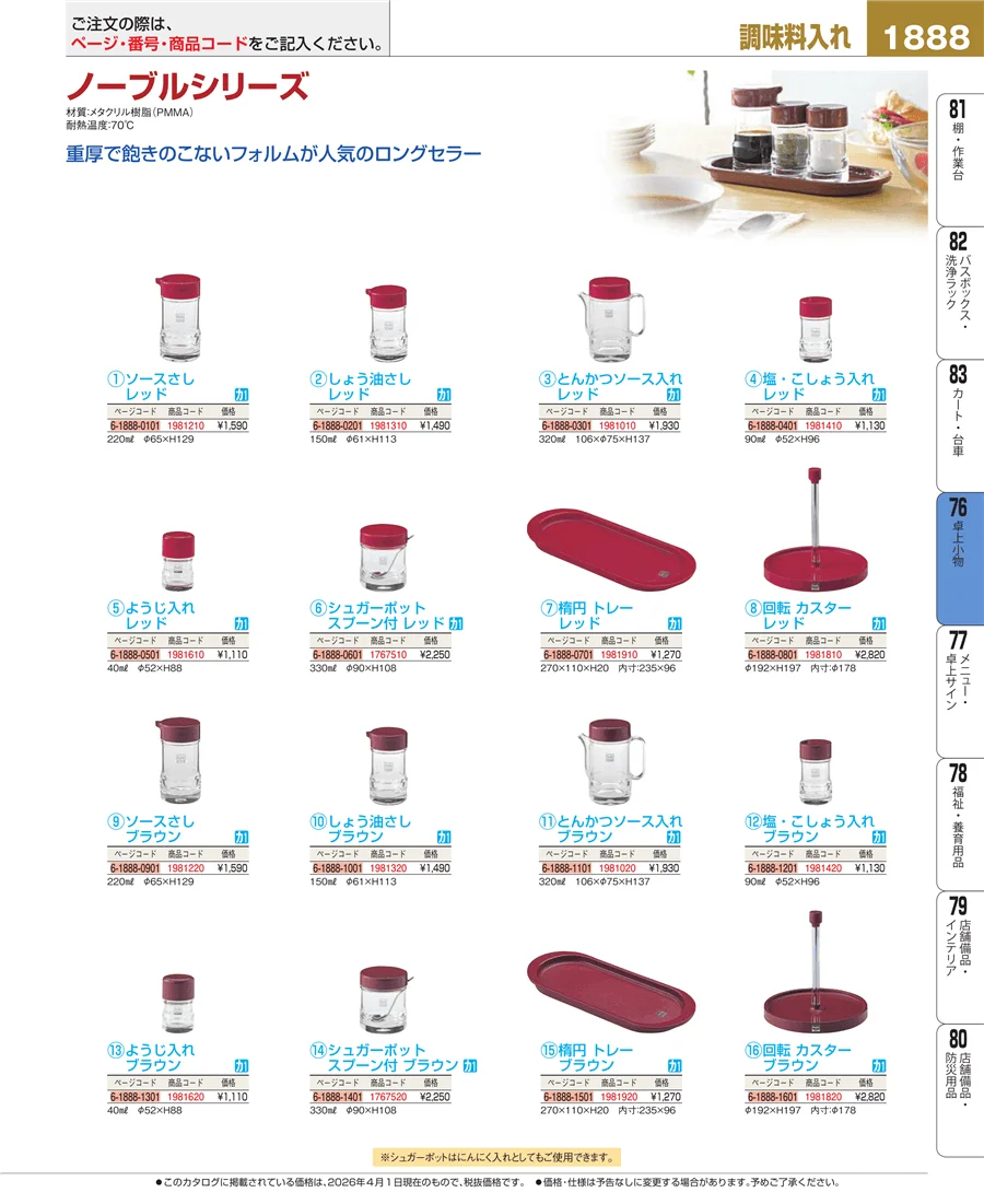 料理演出用品 ページ1888