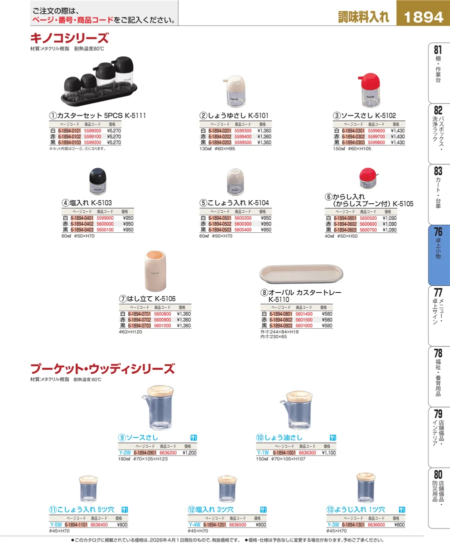 料理演出用品 ページ1894