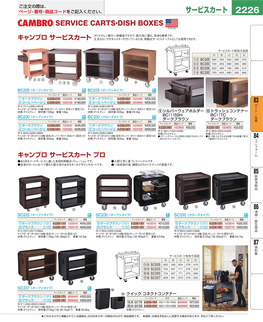 バスボックス・洗浄ラック ページ2226