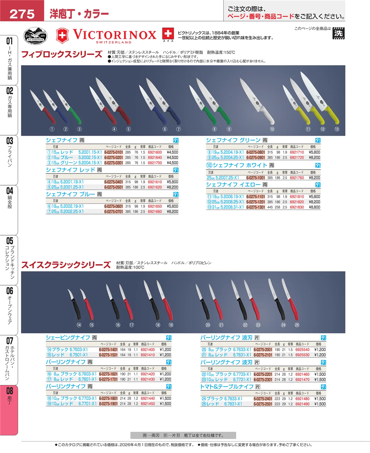 EBM業務用厨房用品カタログvol.26・ページ番号275・ホテルパン・ガストロノームパン