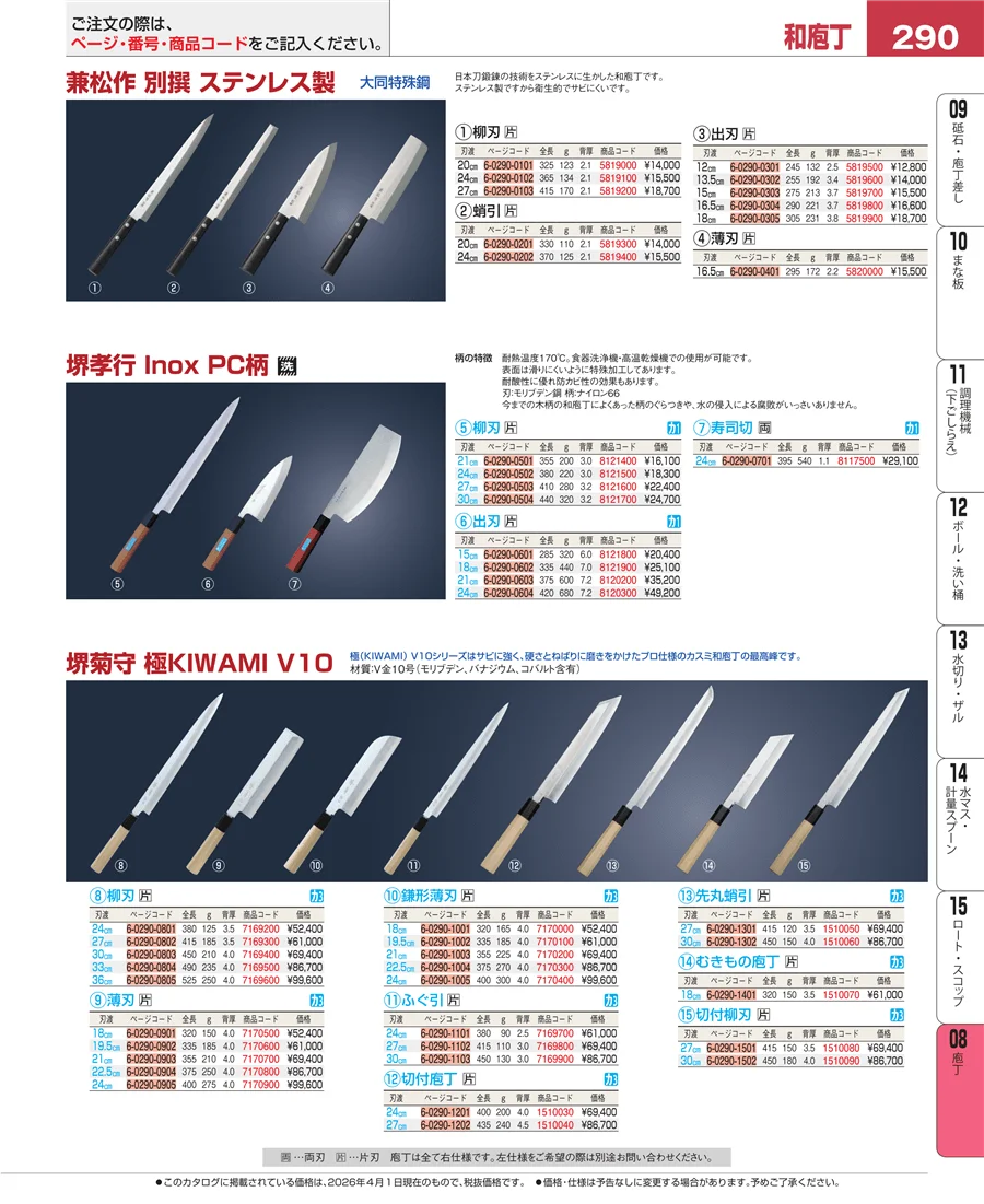ホテルパン・ガストロノームパン ページ290