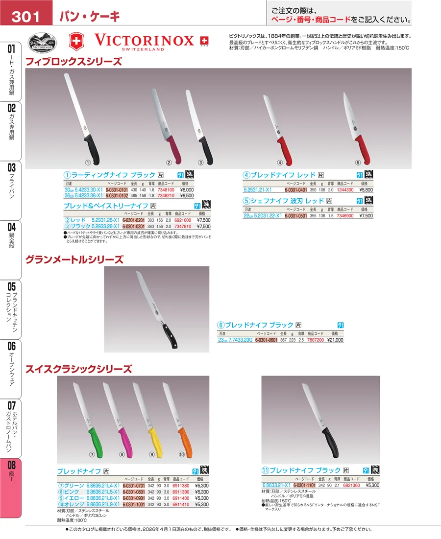 ホテルパン・ガストロノームパン ページ301