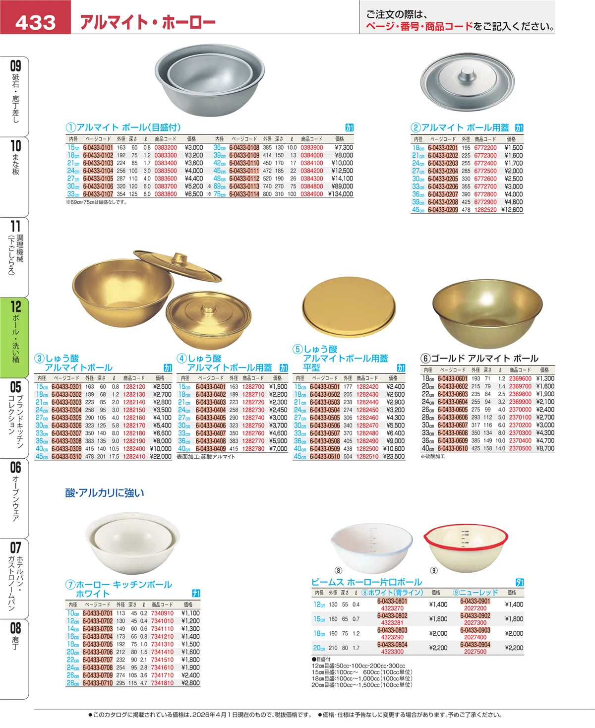 EBM業務用厨房用品カタログvol.26・ページ番号433・調理機械（下ごしらえ）