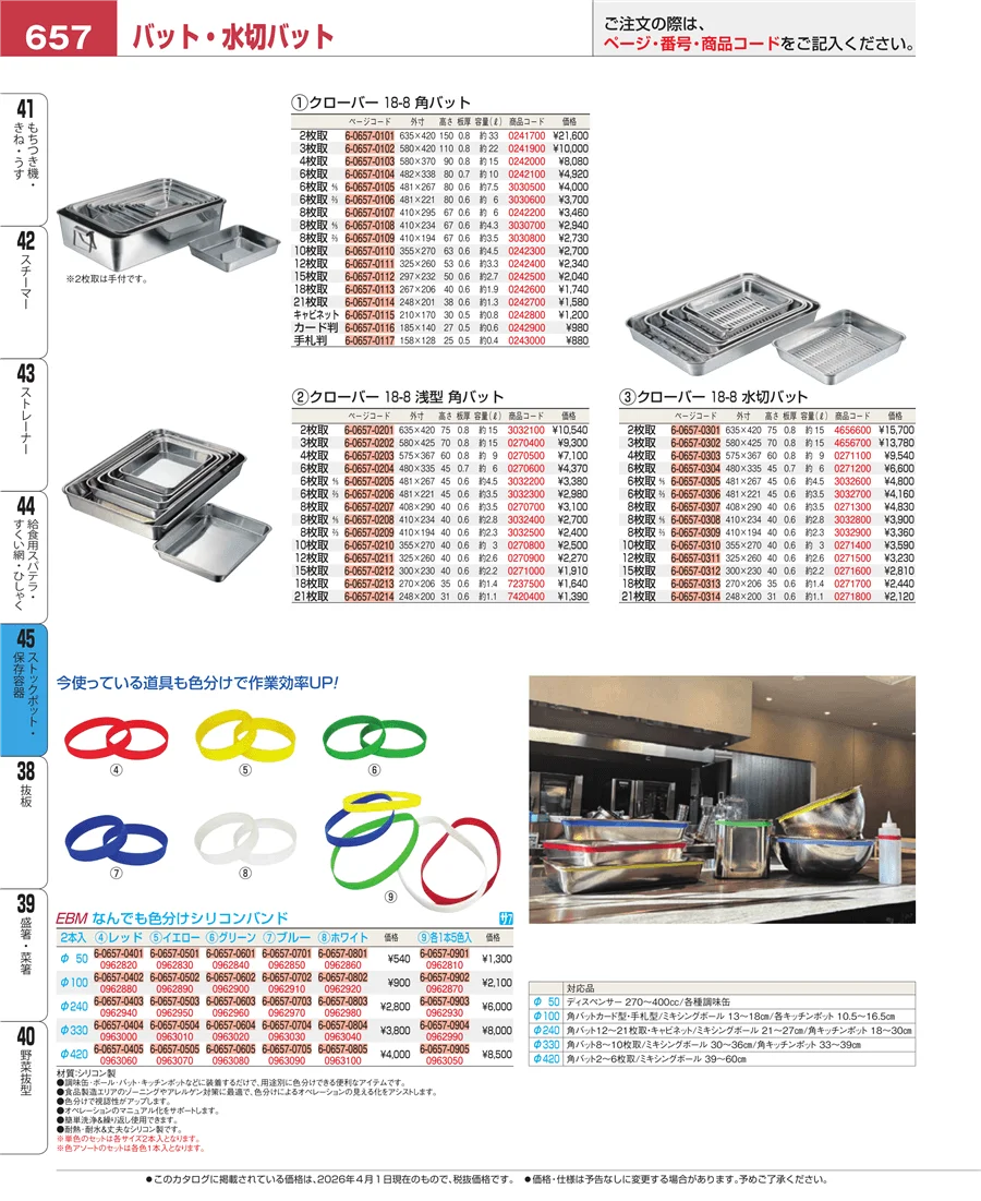 給食用スパテラ・すくい網・ひしゃく ページ657
