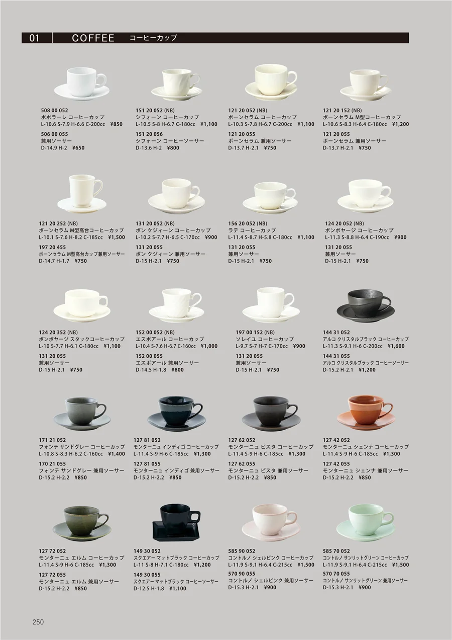 カップ＆ソーサーセレクション ページ250
