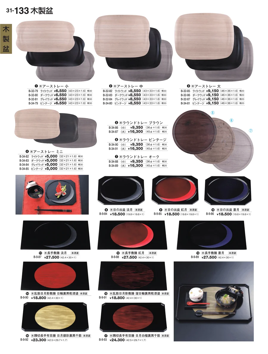 木製盆 ページ133