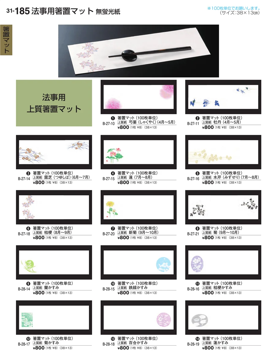 箸置マット ページ185