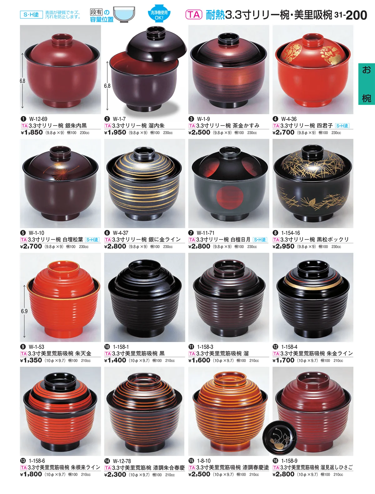 割烹漆器vol.31・ページ番号200・お椀
