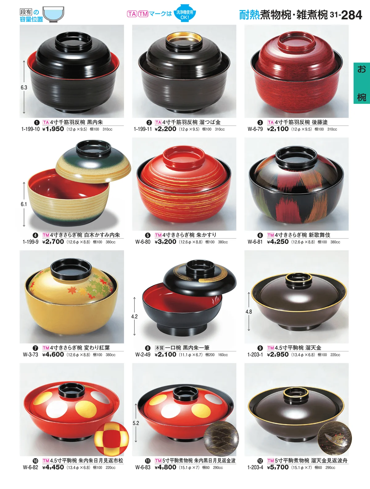 割烹漆器vol.31・ページ番号284・お椀