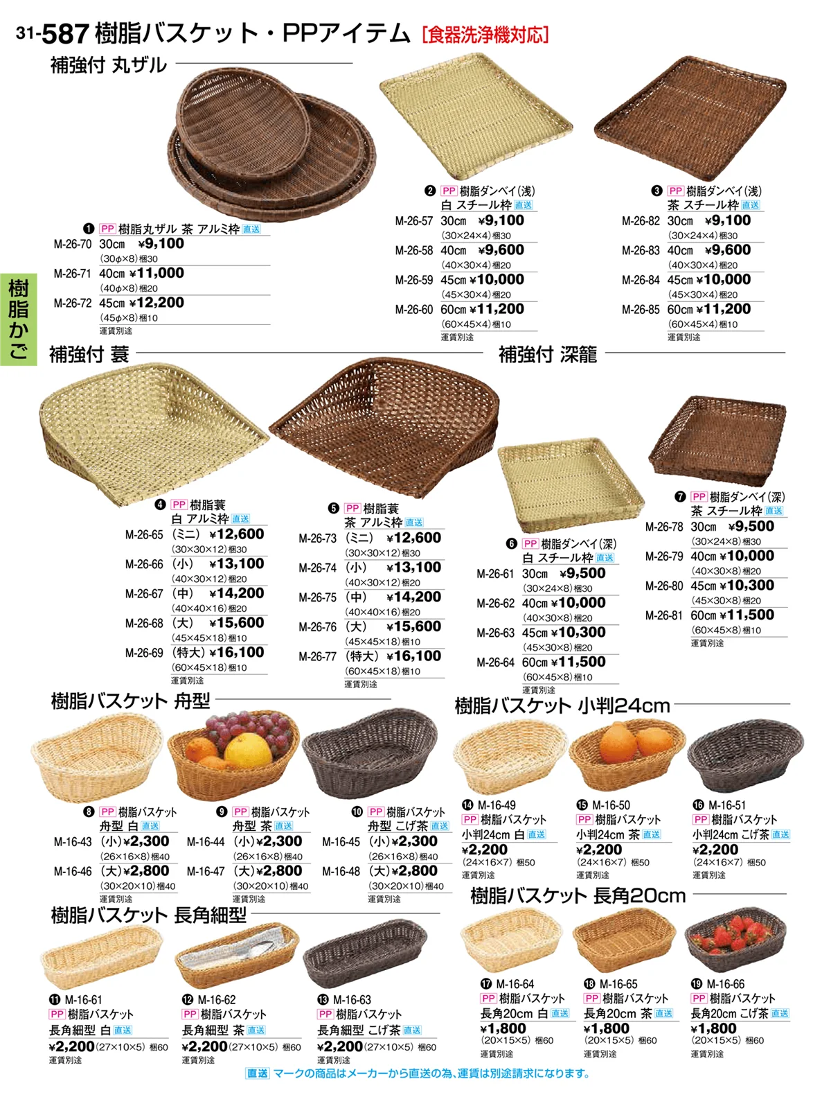 割烹漆器vol.31・ページ番号587・樹脂かご