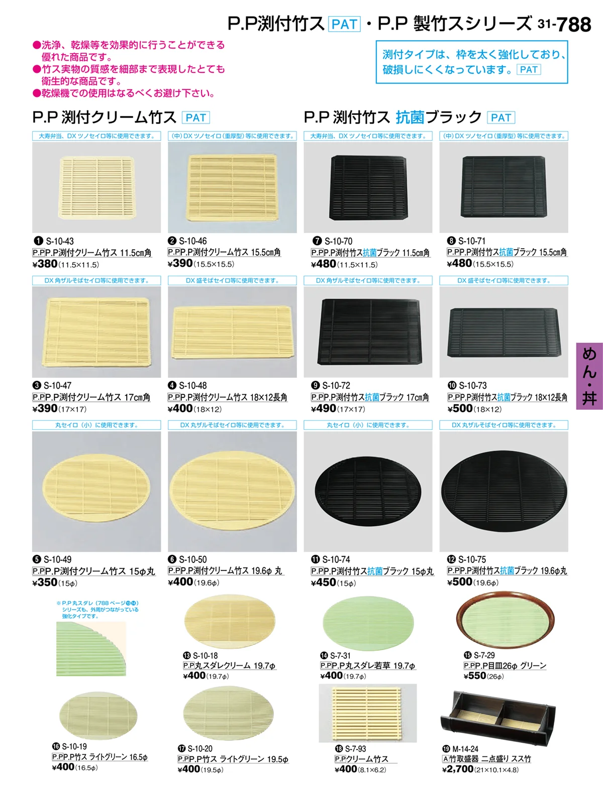 割烹漆器vol.31・ページ番号788・めん・丼