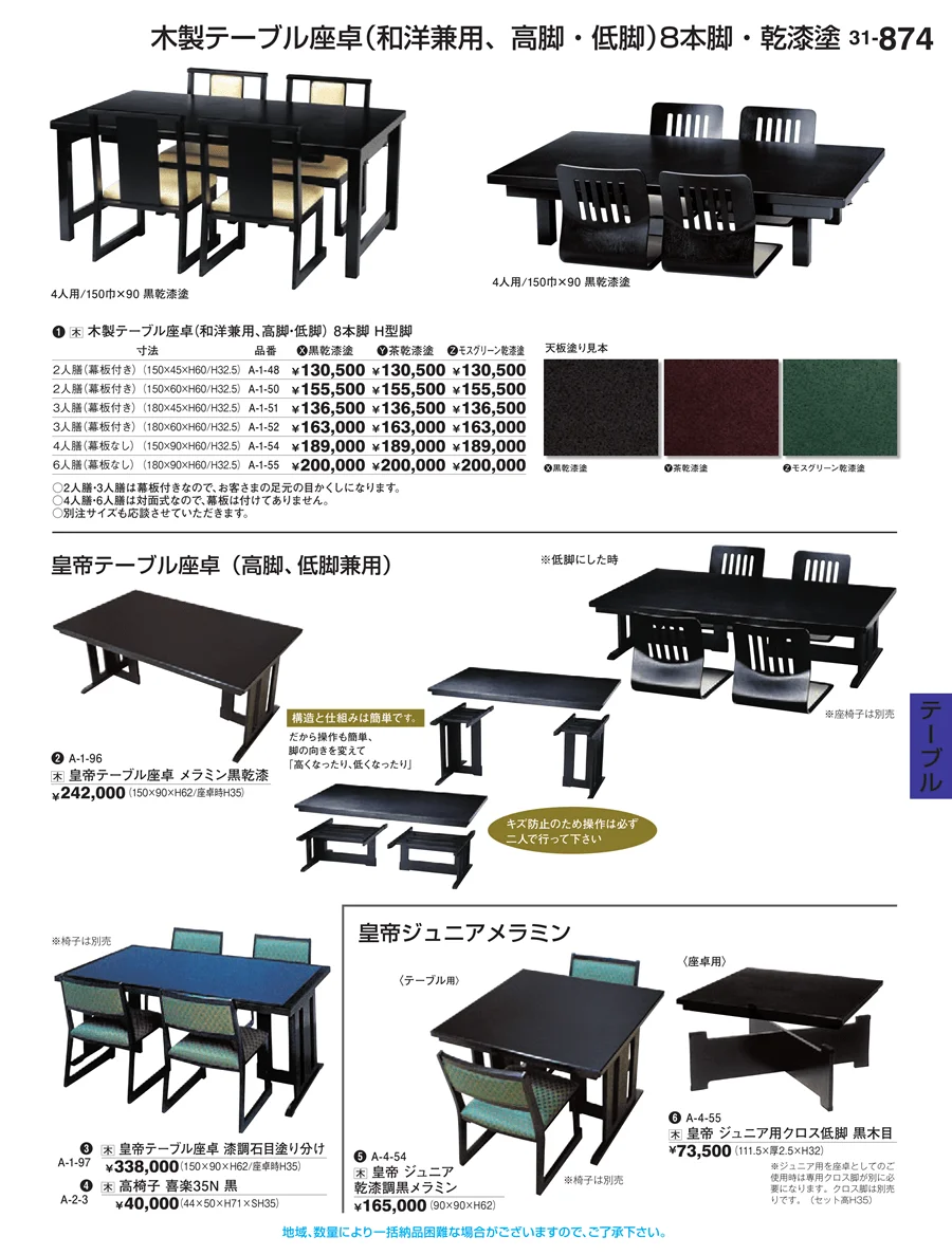 テーブル ページ874