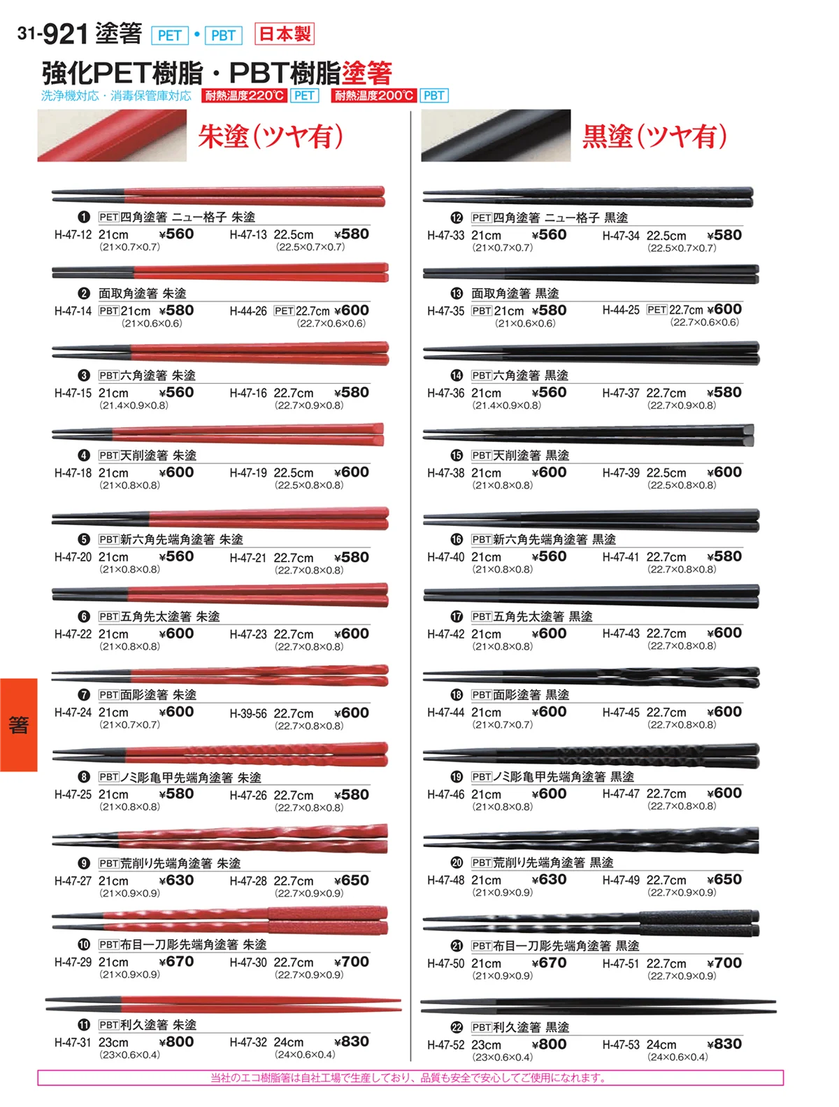 割烹漆器vol.31・ページ番号921・箸
