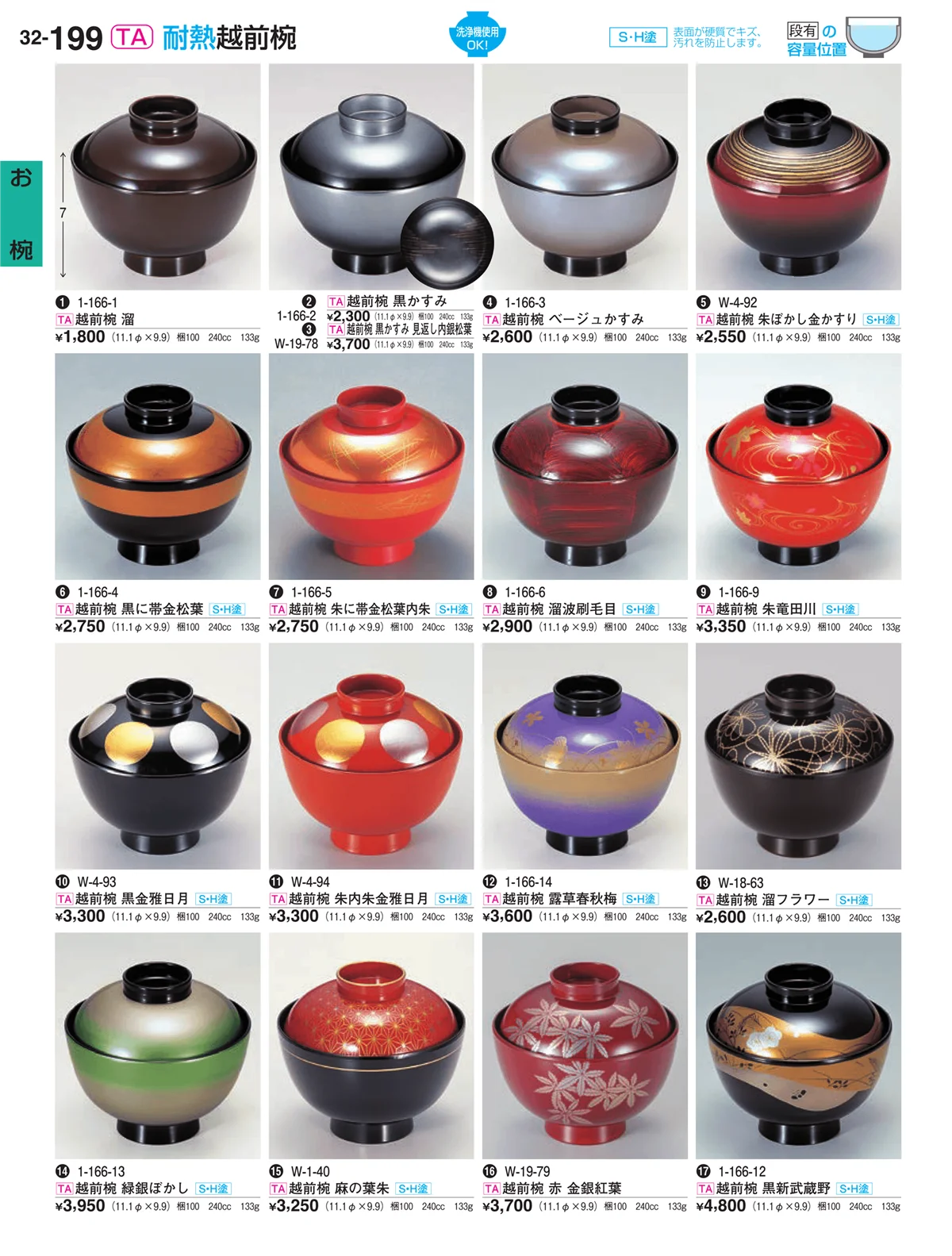 割烹漆器vol.32・ページ番号199・お椀
