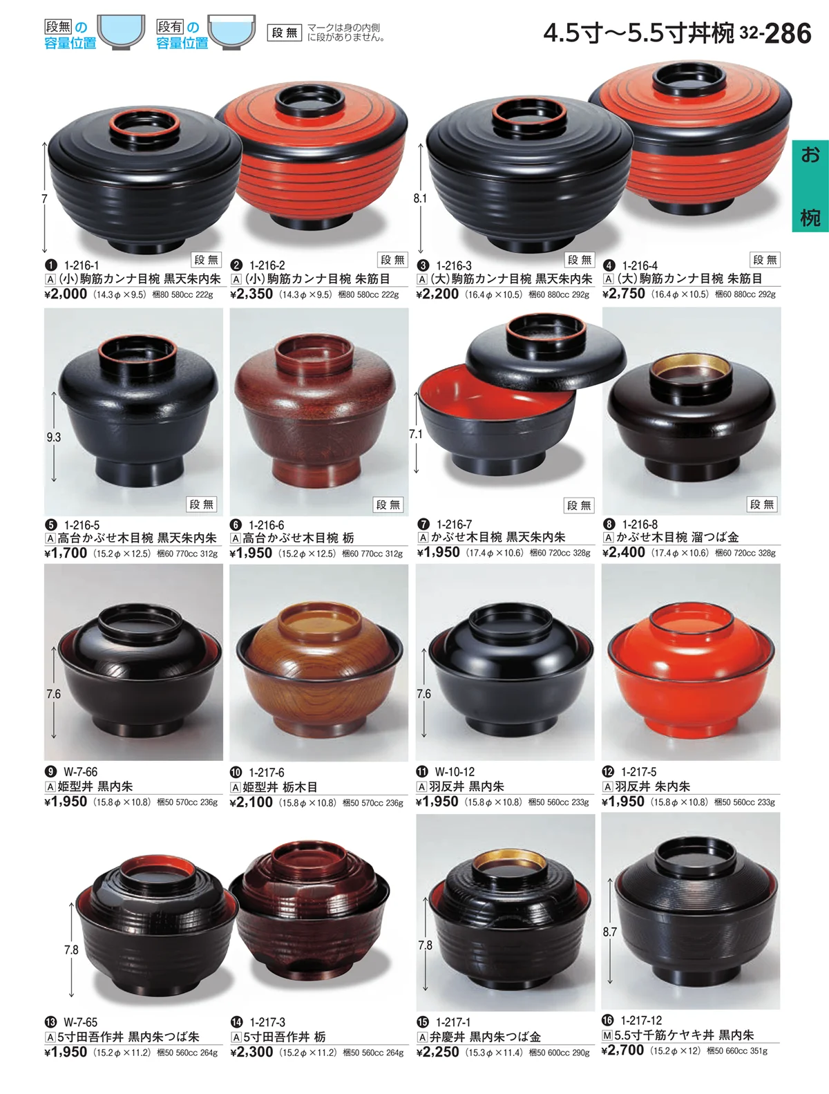 割烹漆器vol.32・ページ番号286・お椀